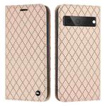 For Google Pixel 7 S11 RFID Diamond Lattice Flip Leather Phone Case(Light Pink)