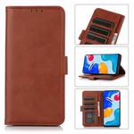 For OPPO Reno7 A JP Version Cow Texture Leather Phone Case(Brown)