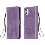 For iPhone 11 Dream Catcher Printing Horizontal Flip Leather Case with Holder & Card Slots & Wallet & Lanyard(Purple)
