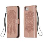 For iPhone 6 / 6s Dream Catcher Printing Horizontal Flip Leather Case with Holder & Card Slots & Wallet & Lanyard(Rose Gold)