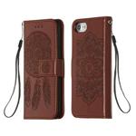 For iPhone 6 / 6s Dream Catcher Printing Horizontal Flip Leather Case with Holder & Card Slots & Wallet & Lanyard(Brown)