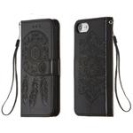 For iPhone 6 / 6s Dream Catcher Printing Horizontal Flip Leather Case with Holder & Card Slots & Wallet & Lanyard(Black)