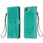 For iPhone 6 Plus / 6s Plus Dream Catcher Printing Horizontal Flip Leather Case with Holder & Card Slots & Wallet & Lanyard(Green)