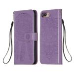 For iPhone 6 Plus / 6s Plus Dream Catcher Printing Horizontal Flip Leather Case with Holder & Card Slots & Wallet & Lanyard(Purple)