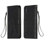 For iPhone XS Max Dream Catcher Printing Horizontal Flip Leather Case with Holder & Card Slots & Wallet & Lanyard(Black)