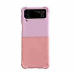 For Samsung Galaxy Z Flip3 5G Macaron Candy Color Matching TPU Phone Case(Pink Rose)