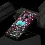 For Galaxy A70e Marble Pattern Soft TPU Protective Case(Green Love)