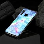 For Galaxy A70e Marble Pattern Soft TPU Protective Case(Blue)