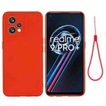 For OPPO Realme 9 4G Global/Realme Narzo 50 Pro 5G Global Pure Color Liquid Silicone Shockproof Full Coverage Phone Case(Red)