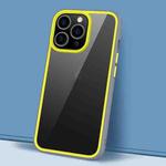 For iPhone 14 Pro Gorgeous Color Series PC + TPU Shockproof Phone Case(Yellow)