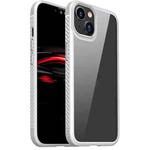 For iPhone 14 Carbon Fiber Four-corner Airbag Shockproof Case (White)