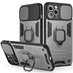 For iPhone 14 Pro Max Sliding Camera Cover Design TPU + PC Phone Case (Grey)