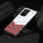 For Huawei P40 Marble Pattern Soft TPU Protective Case(Colorblock)