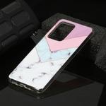 For Huawei P40 Marble Pattern Soft TPU Protective Case(Tricolor)