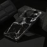 For Huawei P40 Marble Pattern Soft TPU Protective Case(Black)
