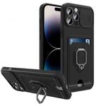 For iPhone 14 Pro Sliding Camera Cover Design TPU Phone Case(Black)