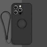 For iPhone 14 Pro Max All-inclusive Liquid Silicone Phone Protective Case(Black)