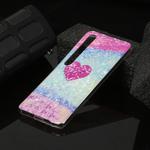 For Xiaomi Mi 10 Marble Pattern Soft TPU Protective Case(Red Love)