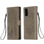 For Galaxy S20 Dream Catcher Printing Horizontal Flip Leather Case with Holder & Card Slots & Wallet & Lanyard(Grey)