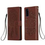 For Galaxy S20 Dream Catcher Printing Horizontal Flip Leather Case with Holder & Card Slots & Wallet & Lanyard(Brown)