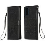 For Galaxy S20 Dream Catcher Printing Horizontal Flip Leather Case with Holder & Card Slots & Wallet & Lanyard(Black)