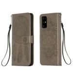 For Galaxy S20 Plus Dream Catcher Printing Horizontal Flip Leather Case with Holder & Card Slots & Wallet & Lanyard(Grey)