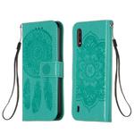 For Galaxy A01 Dream Catcher Printing Horizontal Flip Leather Case with Holder & Card Slots & Wallet & Lanyard(Green)