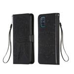 For Galaxy A51 Dream Catcher Printing Horizontal Flip Leather Case with Holder & Card Slots & Wallet & Lanyard(Black)