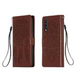 For Galaxy A70 Dream Catcher Printing Horizontal Flip Leather Case with Holder & Card Slots & Wallet & Lanyard(Brown)