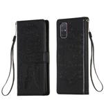 For Galaxy A71 Dream Catcher Printing Horizontal Flip Leather Case with Holder & Card Slots & Wallet & Lanyard(Black)