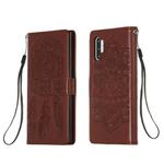 For Galaxy Note 10 Plus Dream Catcher Printing Horizontal Flip Leather Case with Holder & Card Slots & Wallet & Lanyard(Brown)