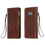 For Galaxy S10e Dream Catcher Printing Horizontal Flip Leather Case with Holder & Card Slots & Wallet & Lanyard(Brown)