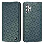 For Samsung Galaxy A13 4G S11 RFID Diamond Lattice Flip Leather Phone Case(Green)