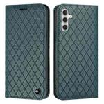 For Samsung Galaxy A13 5G / M13 / F13 S11 RFID Diamond Lattice Flip Leather Phone Case(Green)