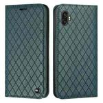 For Samsung Galaxy Xcover6 Pro S11 RFID Diamond Lattice Flip Leather Phone Case(Green)