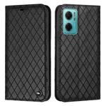 For Xiaomi Redmi 10 5G / Note 11E S11 RFID Diamond Lattice Flip Leather Phone Case(Black)