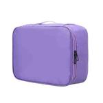 Multifunctional Thickened Large-capacity Document Storage Bag, Specification:Three Layers with Card Slot(Purple)