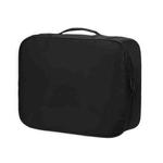 Multifunctional Thickened Large-capacity Document Storage Bag, Specification:Three Layers with Card Slot(Black)