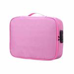 Multifunctional Thickened Large-capacity Document Storage Bag, Specification:Three Layers with Password Lock(Pink)