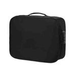 Multifunctional Thickened Large-capacity Document Storage Bag, Specification:Three Layers with Password Lock(Black)
