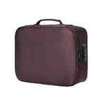 Multifunctional Thickened Large-capacity Document Storage Bag, Specification:Three Layers with Password Lock(Coffee)