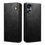 For Honor 70 Oil Wax Crazy Horse Texture Leather Phone Case(Black)