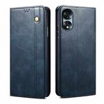 For Honor 70 Oil Wax Crazy Horse Texture Leather Phone Case(Blue)