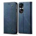 For Honor 70 Pro / 70 Pro+ Denim Texture Flip Leather Phone Case(Blue)