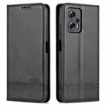 For Xiaomi Redmi Note 11T Pro / Poco X4 GT AZNS Magnetic Calf Texture Leather Phone Case(Black)