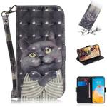 For Huawei P40 3D Painting Horizontal Flip Leather Case with Holder & Card Slot & Wallet & Lanyard(Embrace the cat)