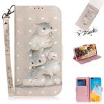 For Huawei P40 3D Painting Horizontal Flip Leather Case with Holder & Card Slot & Wallet & Lanyard(Squirrel)