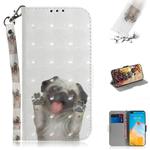 For Huawei P40 3D Painting Horizontal Flip Leather Case with Holder & Card Slot & Wallet & Lanyard(Pug)