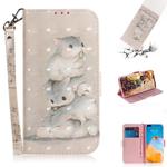 For Huawei P40 Pro 3D Painting Horizontal Flip Leather Case with Holder & Card Slot & Wallet & Lanyard(Squirrel)