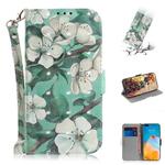 For Huawei P40 Pro 3D Painting Horizontal Flip Leather Case with Holder & Card Slot & Wallet & Lanyard(Watercolor flowers)